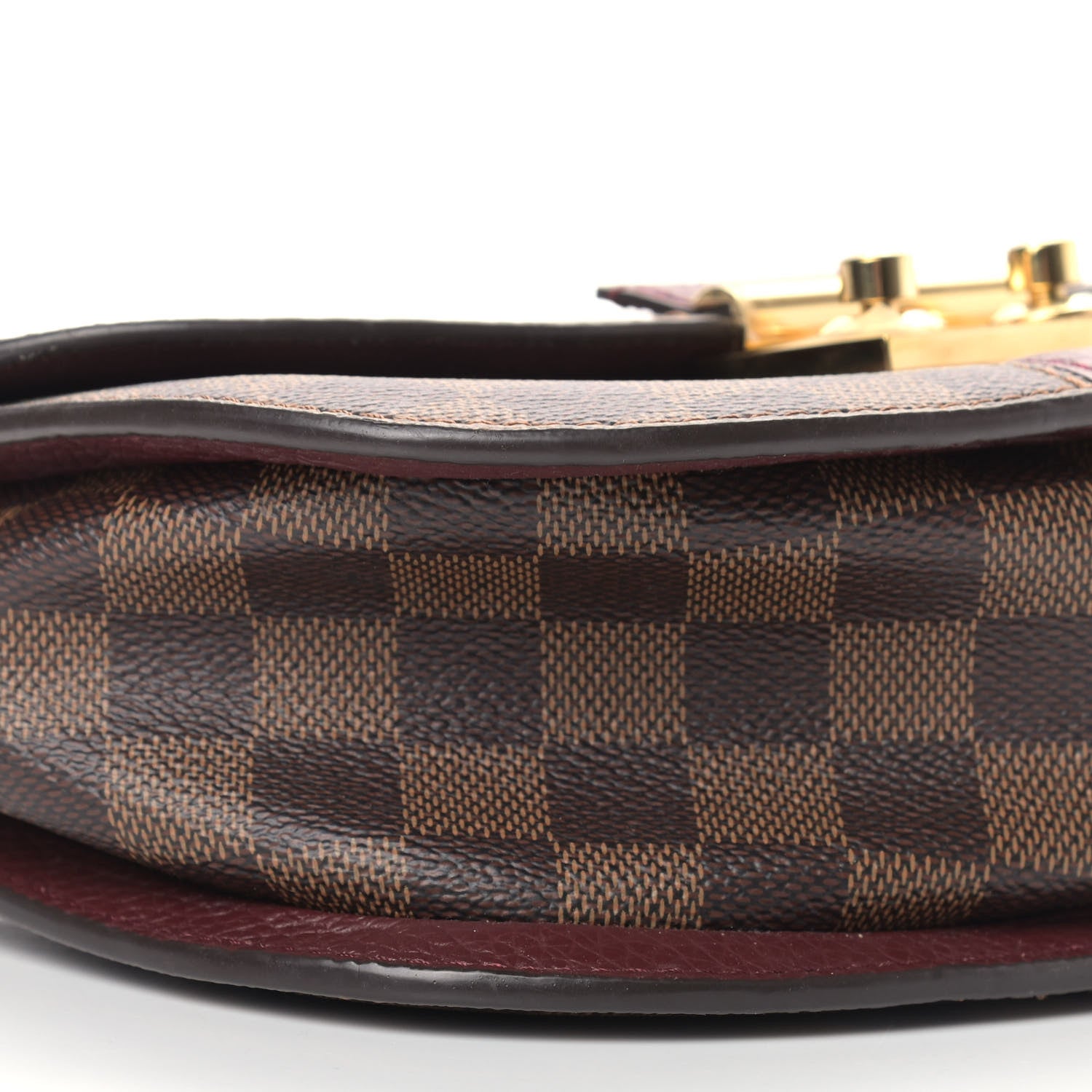 Louis Vuitton Damier Ebene Cuir Taurillon Wight Bordeaux 8 of 12