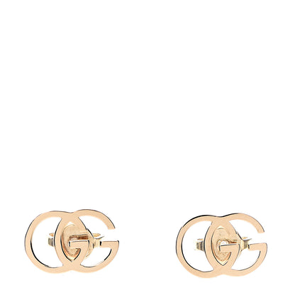 Gucci 18K Yellow Gold GG Tissue Stud Earrings 1 of 4