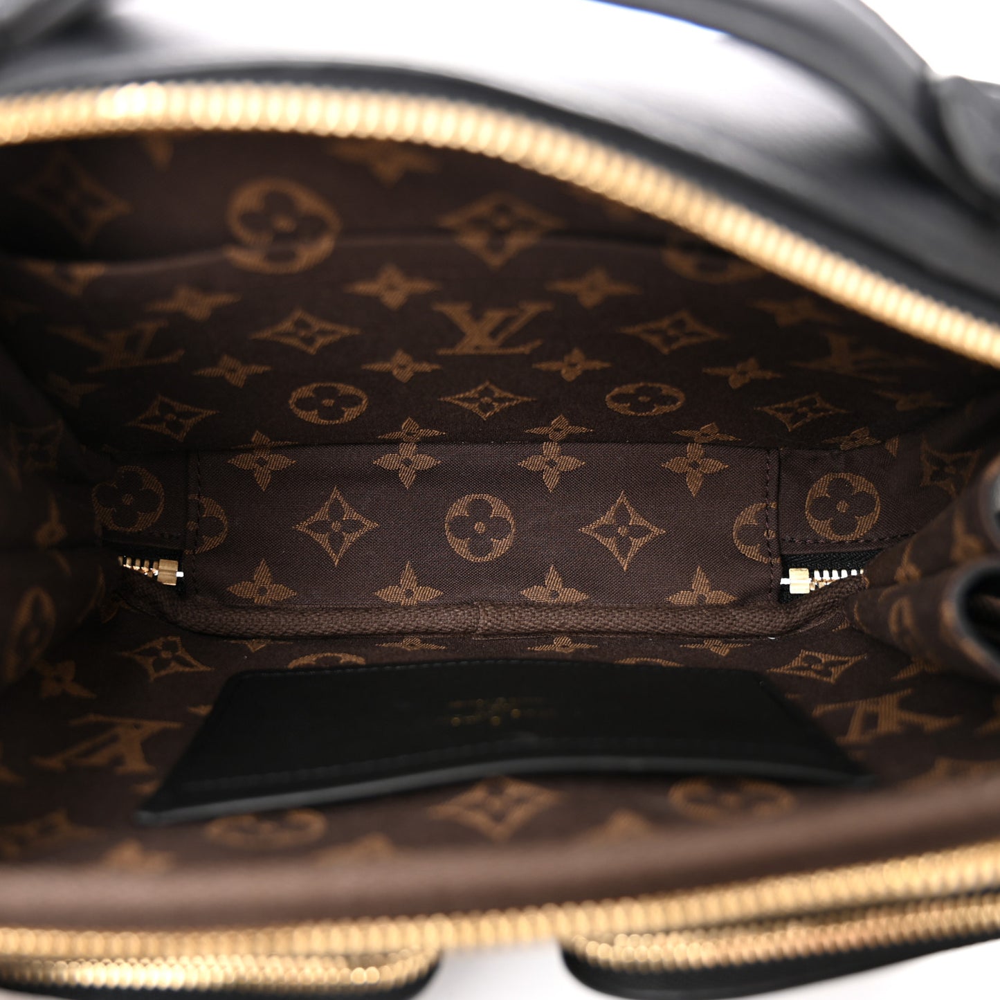 Calfskin Monogram Embossed Utility Crossbody Black