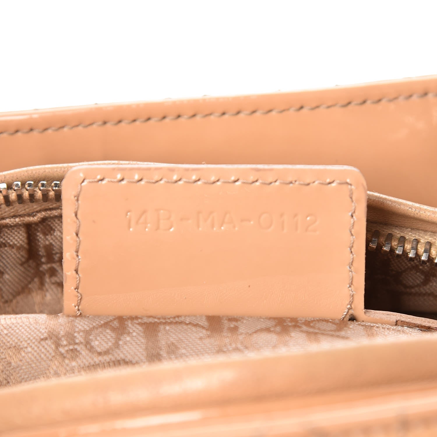 Christian Dior Patent Cannage Medium Lady Dior Beige 7 of 21