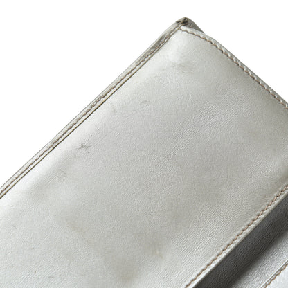 Gucci Imprime Monogram GG Pierce Continental Flap Wallet Silver 10 of 12