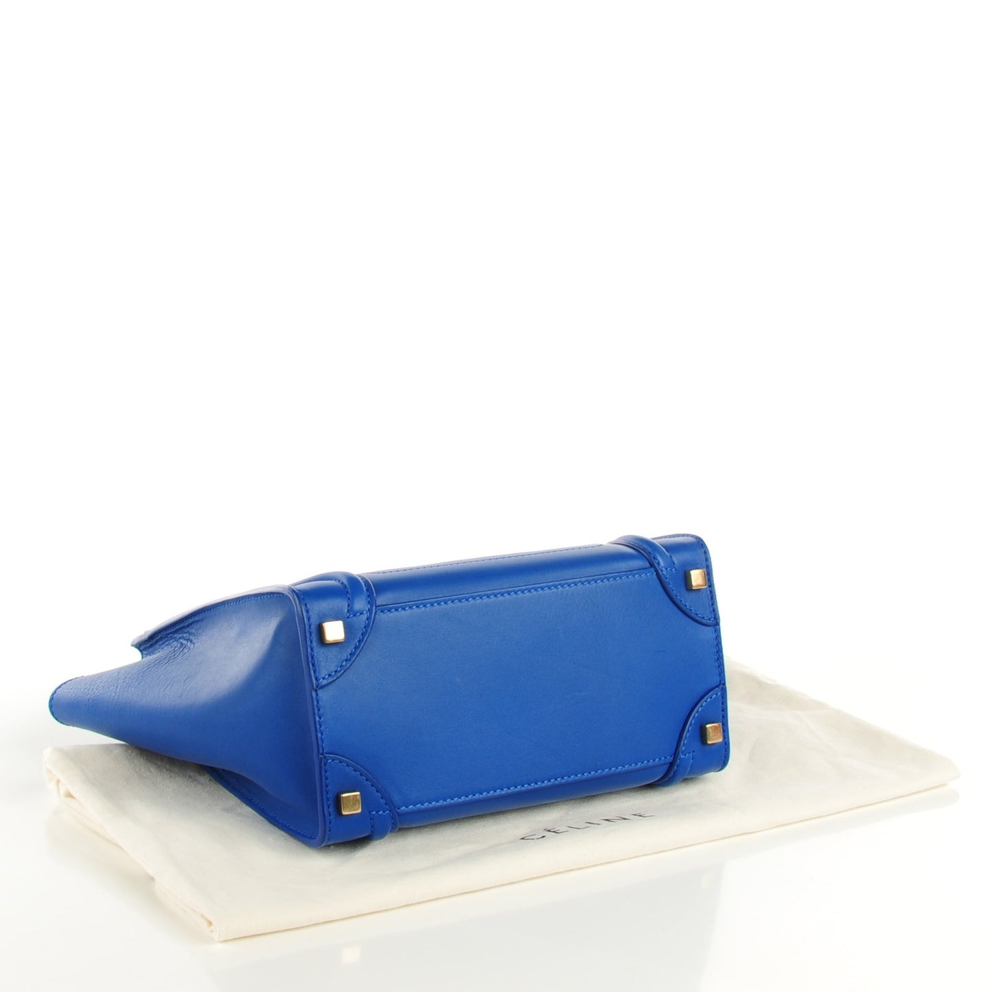 Smooth Calfskin Micro Luggage Royal Blue
