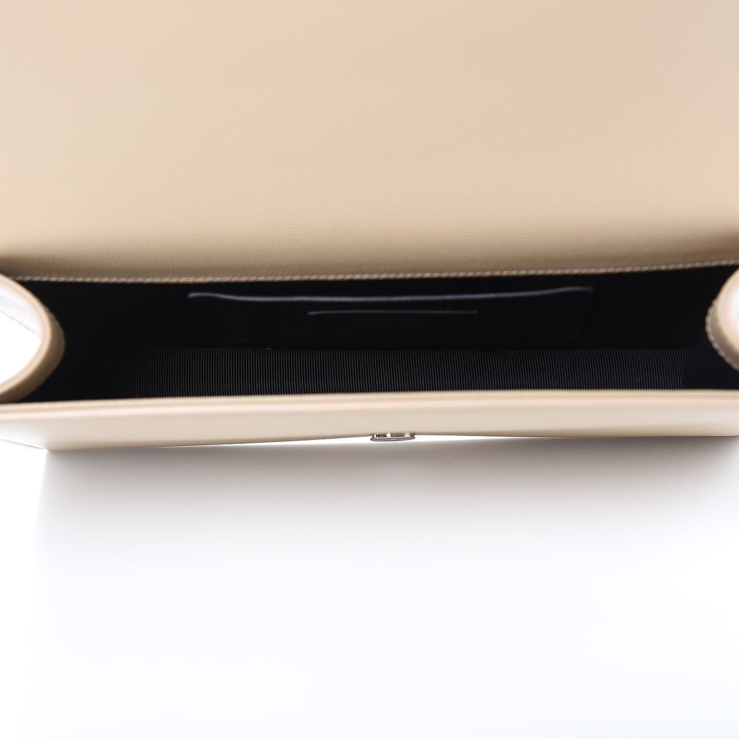 Grain De Poudre Classic Kate Monogram Clutch Nude Powder