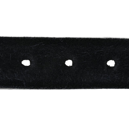 Saint Laurent Suede Monogram Cassandre Belt 75 30 Black 5 of 6