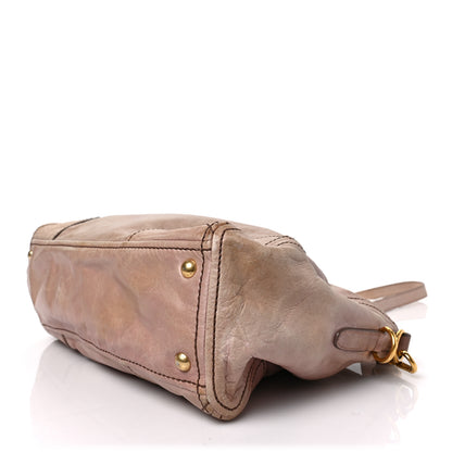 Prada Vitello Shine Shopping Satchel Mughetto 8 of 9