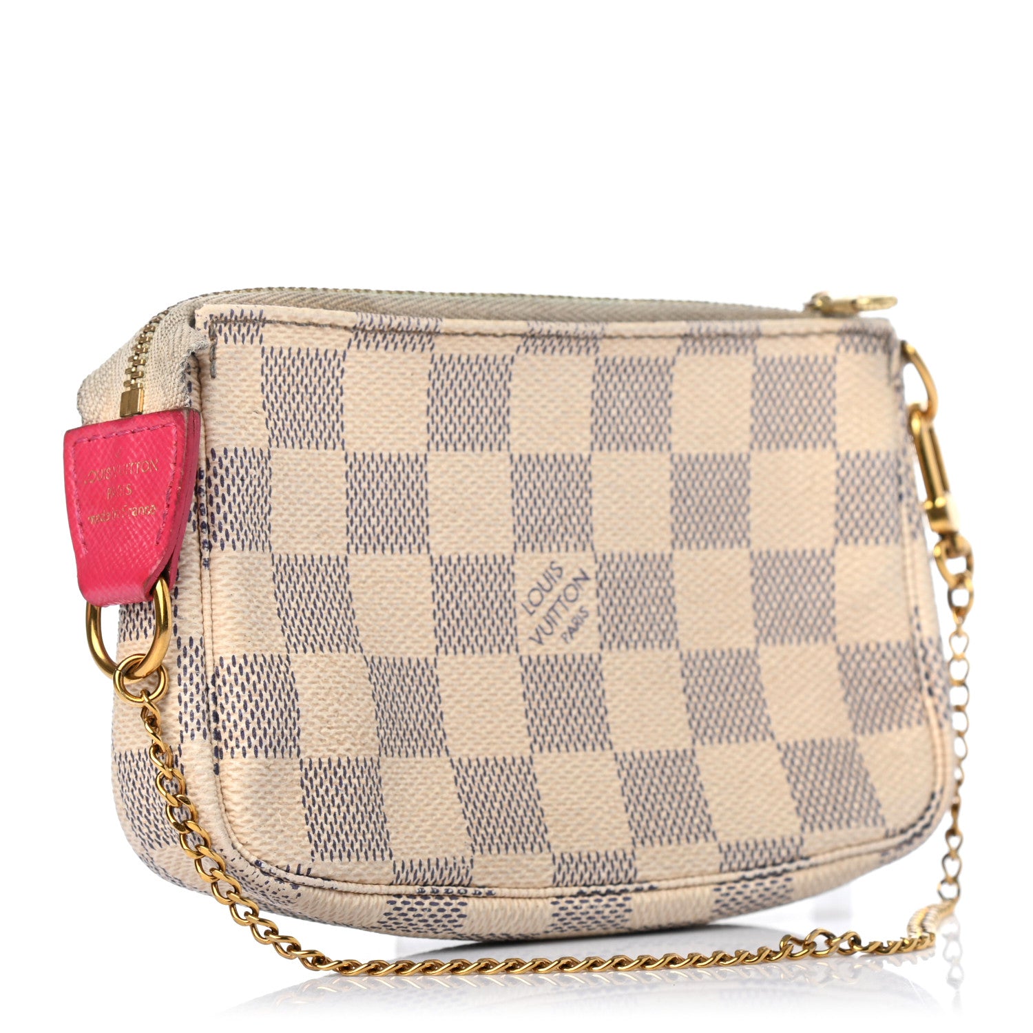 Louis Vuitton Damier Azur 2017 Christmas Animation Mini Pochette Accessories 2 of 4