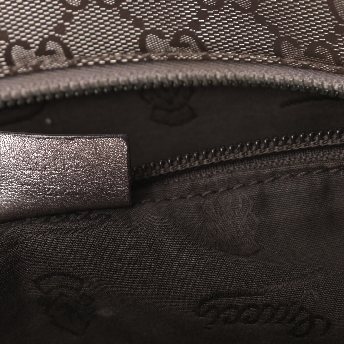 Imprime Monogram Medium Zippered Shopping Tote Pewter