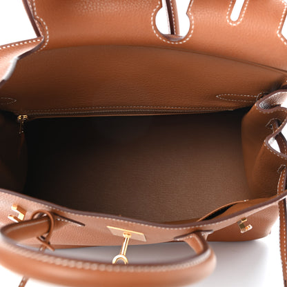 Hermes Natural Barenia Faubourg Birkin 30 Fauve 5 of 11