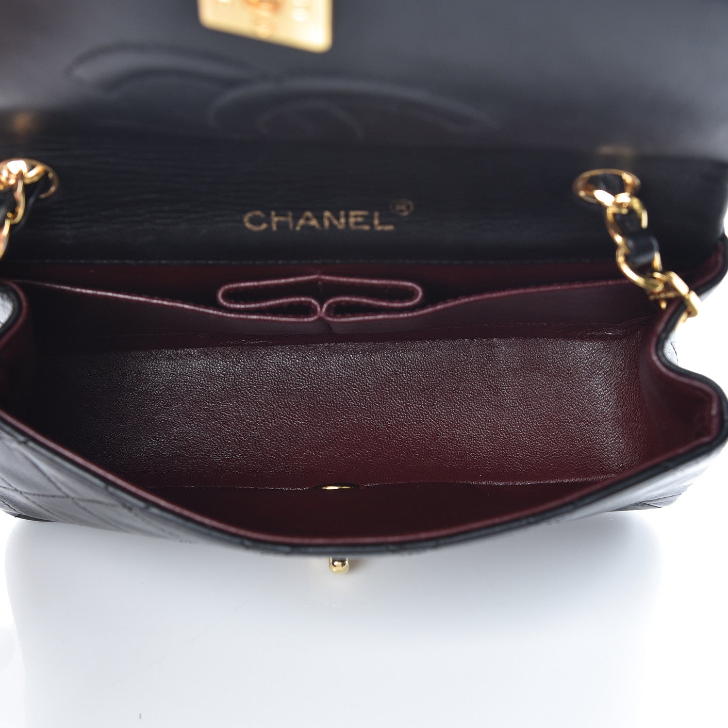 Chanel Lambskin Quilted Mini Flap Black 5 of 10