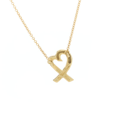 Tiffany 18K Yellow Gold Small Paloma Picasso Loving Heart Pendant Necklace 6 of 6