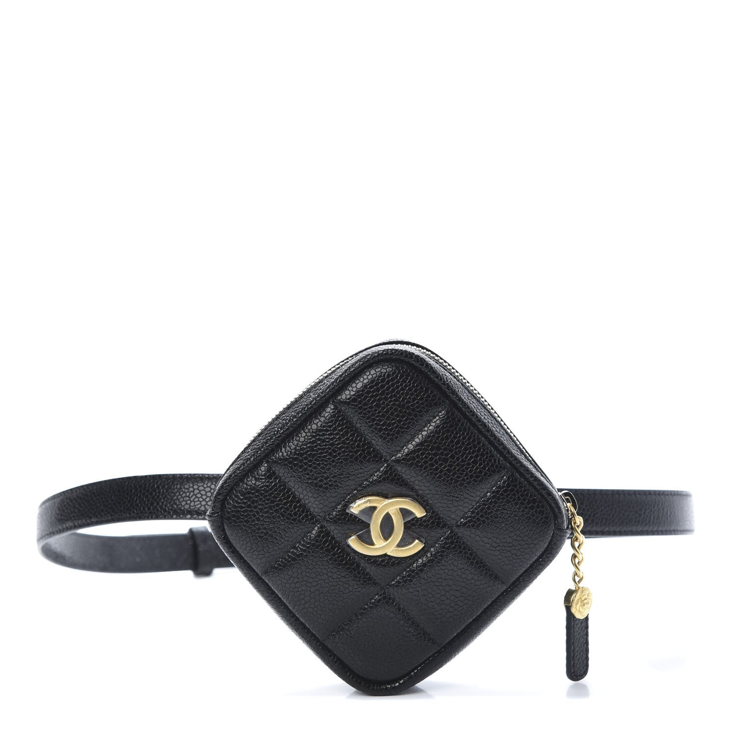 Chanel Caviar Quilted Coin Purse Belt Bag Black 1 of 10