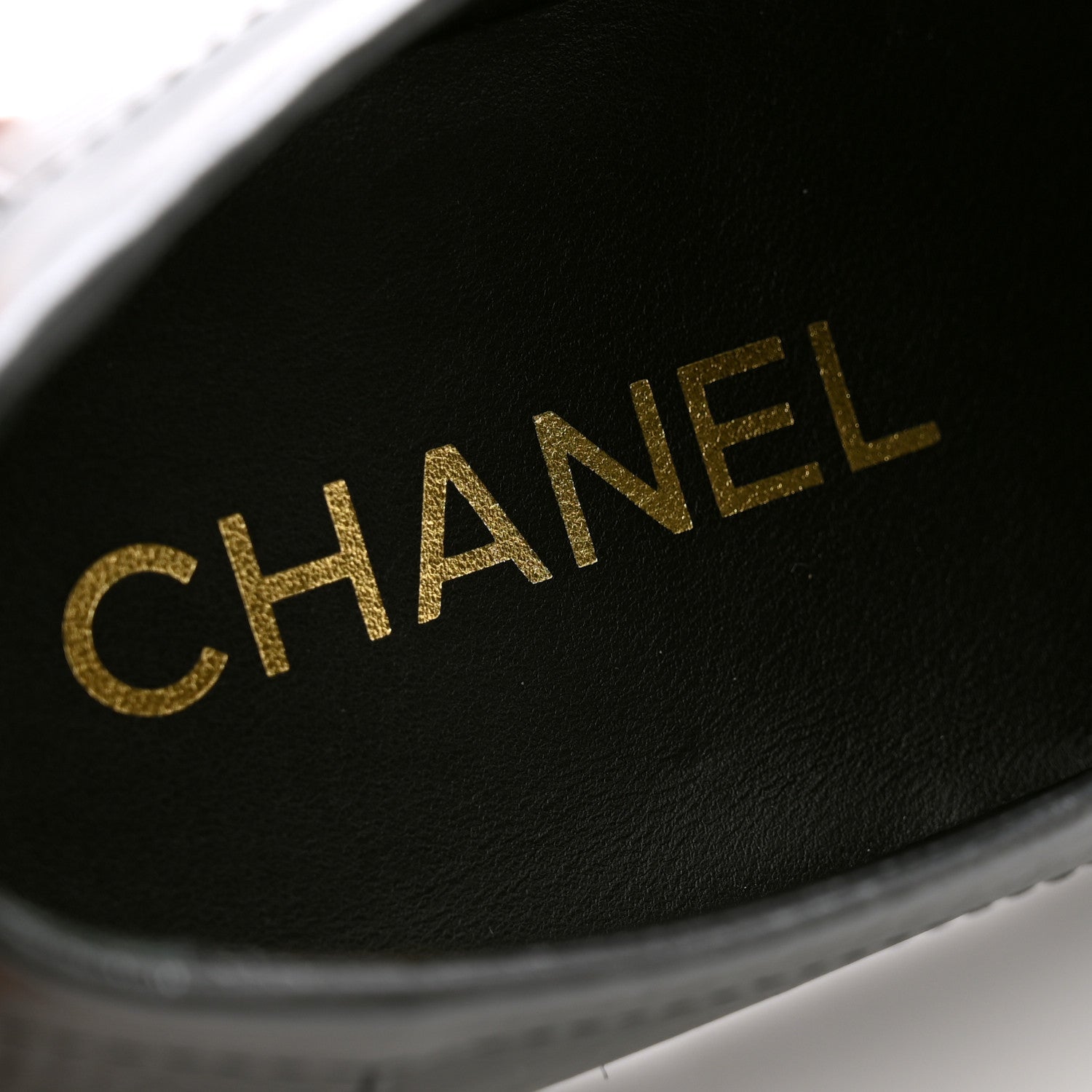 Chanel Shiny Calfskin CC Moccasin Loafers 38 Black 7 of 9