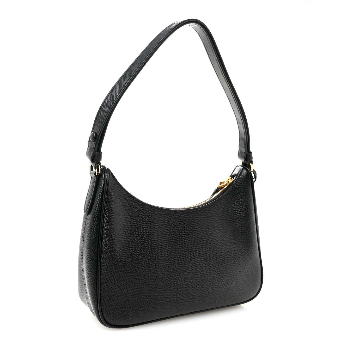 Saffiano Lux Mini Re-Edition Shoulder Bag Black