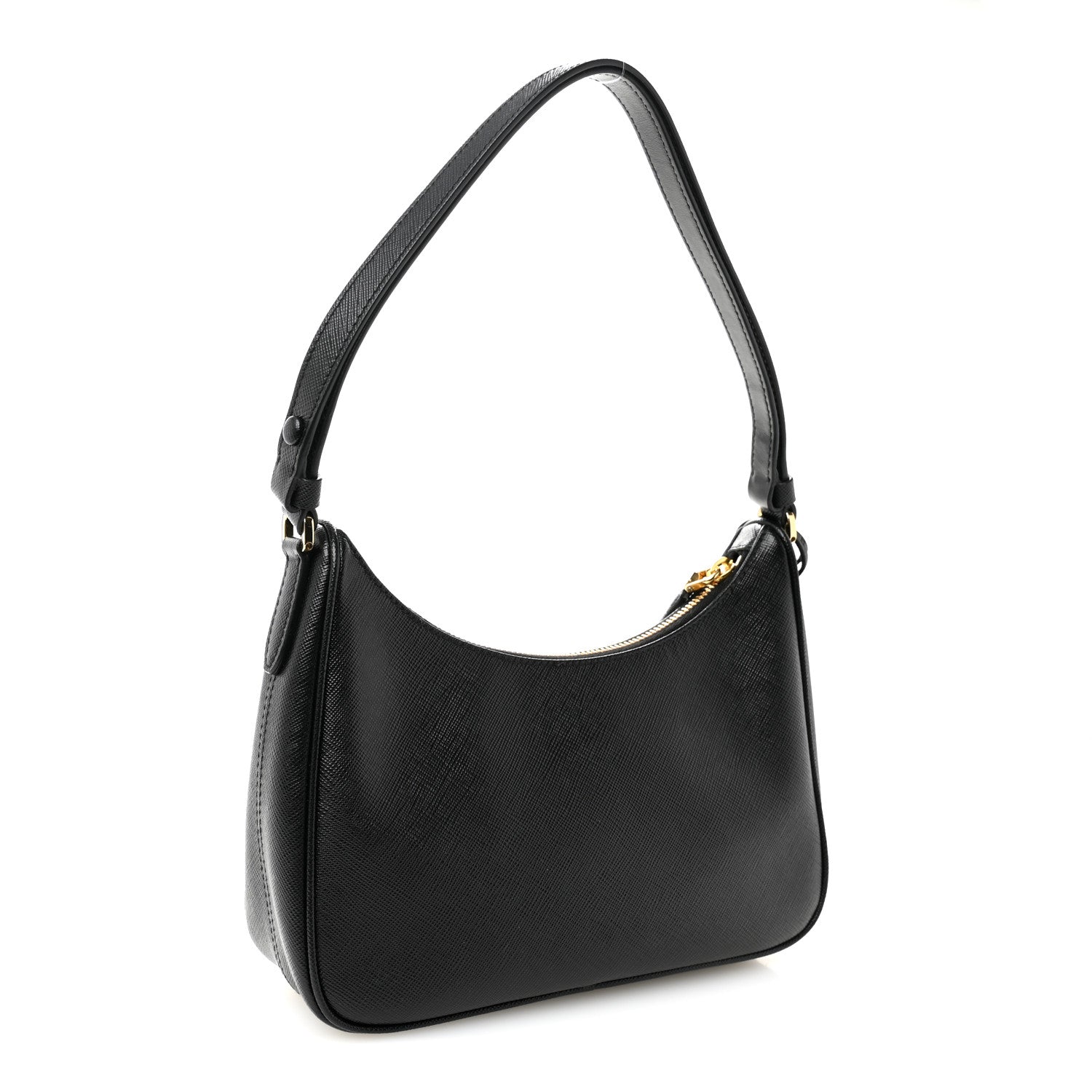 Prada Saffiano Lux Mini Re-Edition Shoulder Bag Black 3 of 11