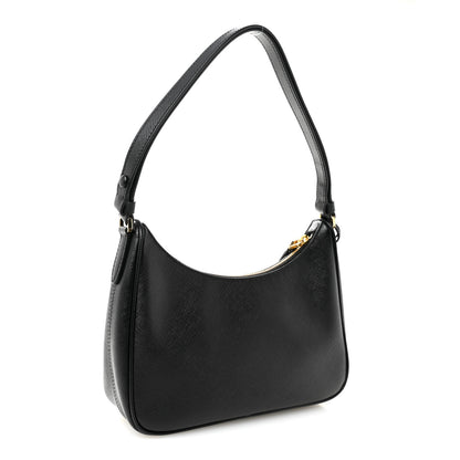 Prada Saffiano Lux Mini Re-Edition Shoulder Bag Black 3 of 11