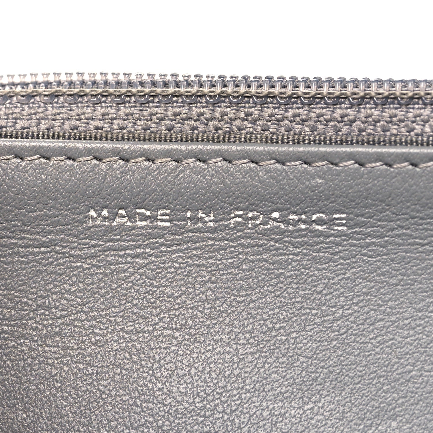Chanel Caviar Chevron Quilted Boy Wallet On Chain WOC Grey 7 of 12