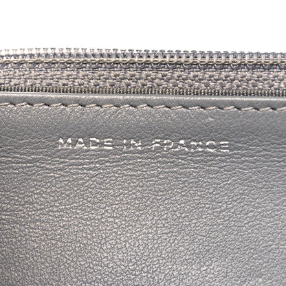 Chanel Caviar Chevron Quilted Boy Wallet On Chain WOC Grey 7 of 12