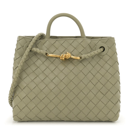 Bottega Veneta Nappa Intrecciato Small Andiamo Shoulder Bag Travertine 1 of 9