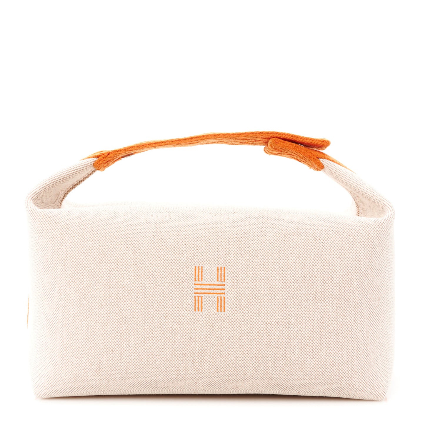 Canvas Large Bride-A-Brac Pouch Natural Orange