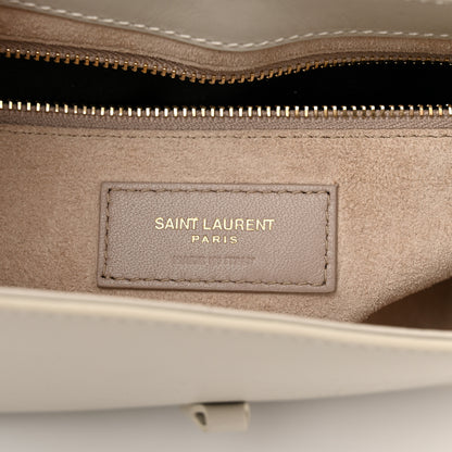 Saint Laurent Smooth Calfskin Le 5 A 7 Hobo Blanc Vintage 6 of 10