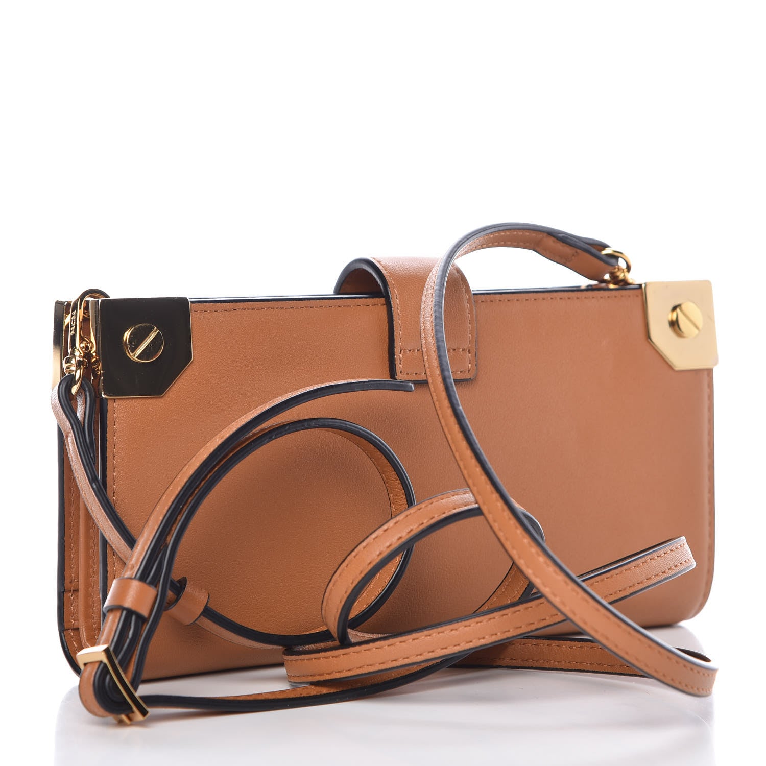 MCM Calfskin Patricia Strap Wallet Cognac 3 of 11