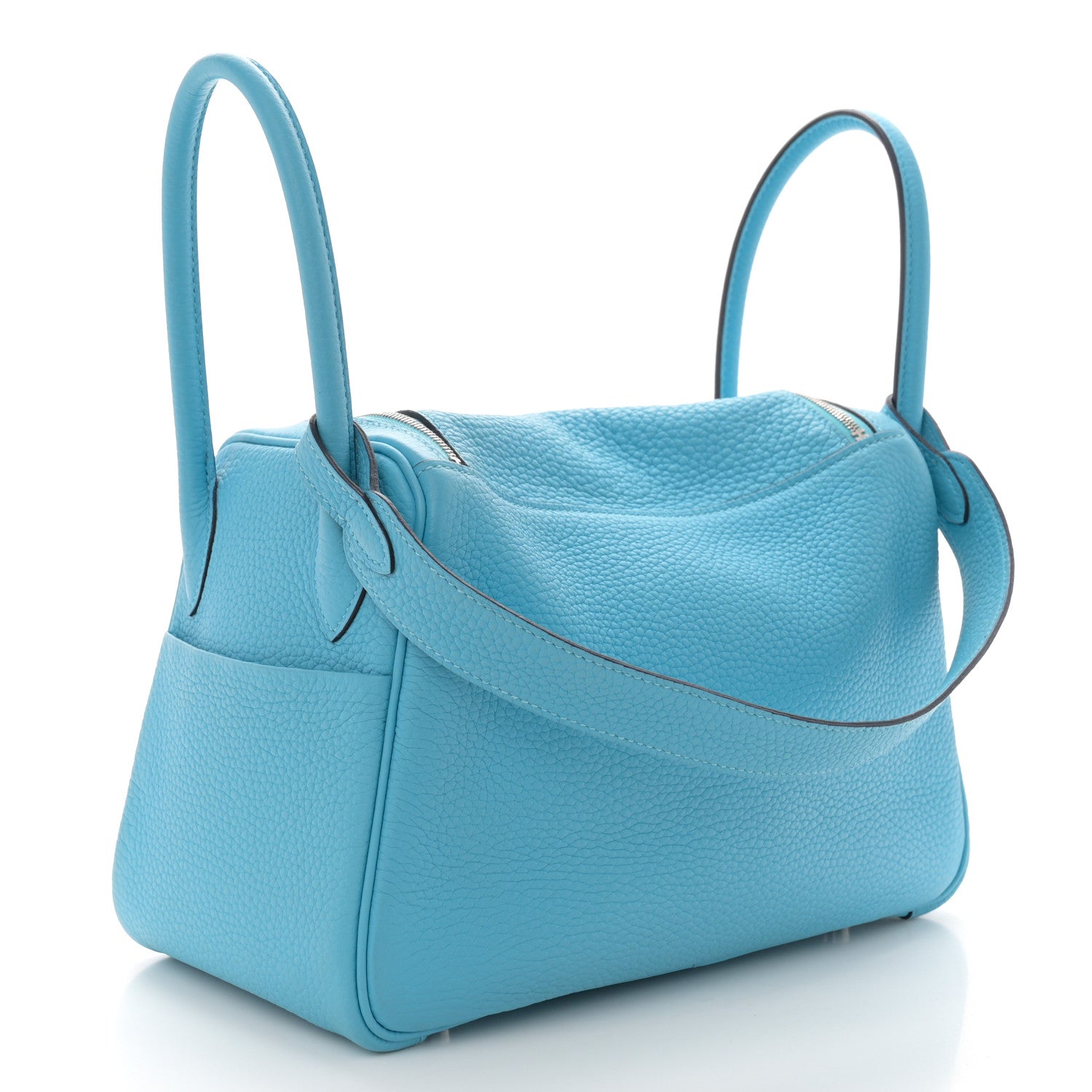 Hermes Taurillon Clemence Lindy 26 Bleu Du Nord 3 of 10