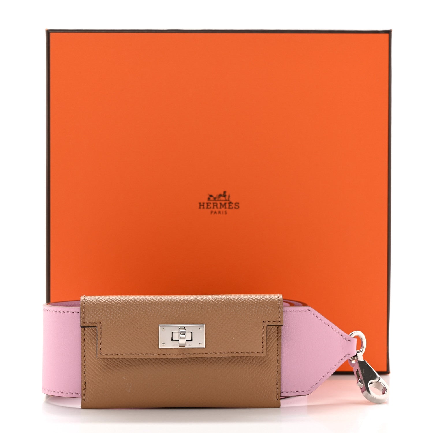 Hermes Swift Epsom Pocket Kelly Shoulder Strap Mauve Sylvestre Chai 6 of 6