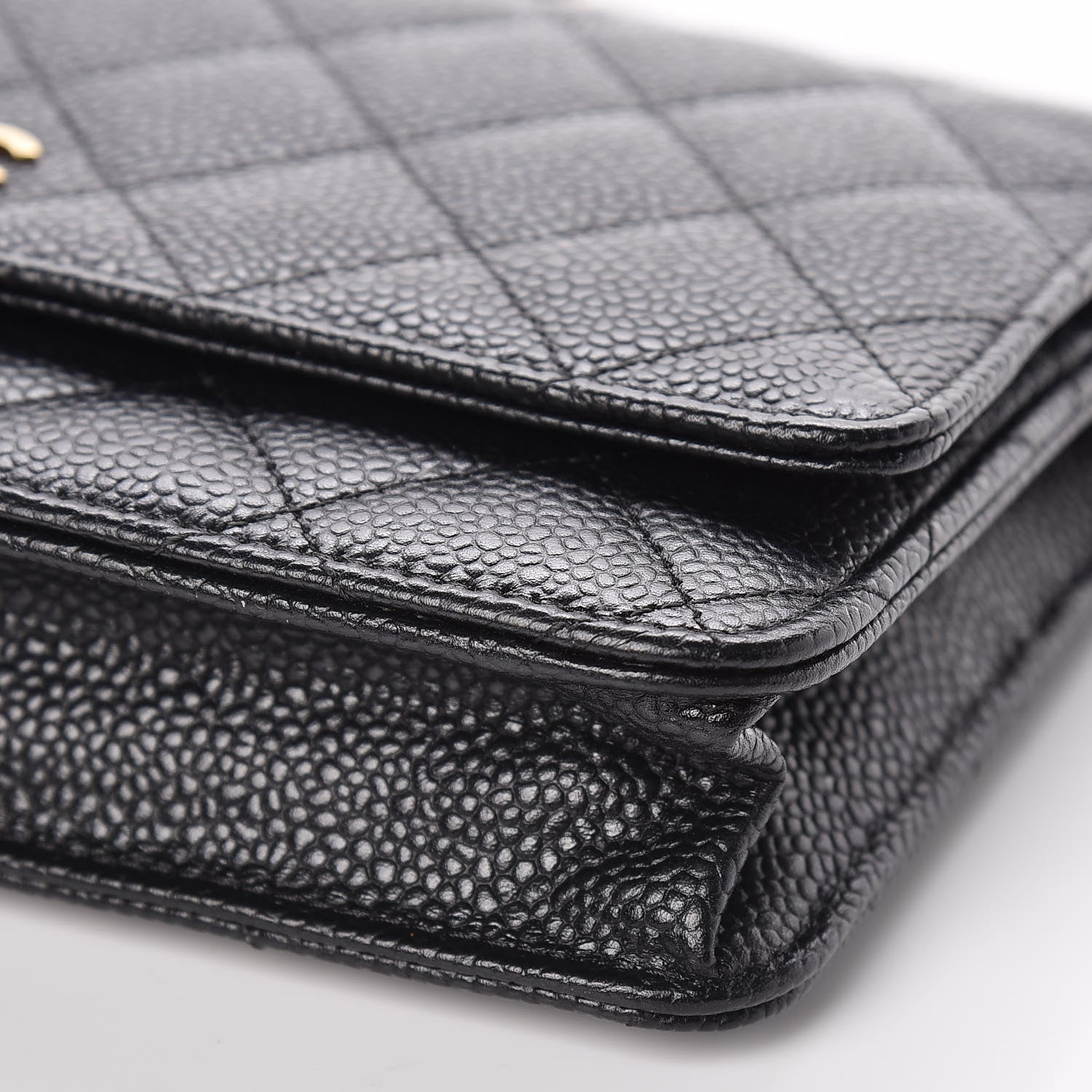 Chanel Caviar Quilted Wallet On Chain WOC Black 10 of 11