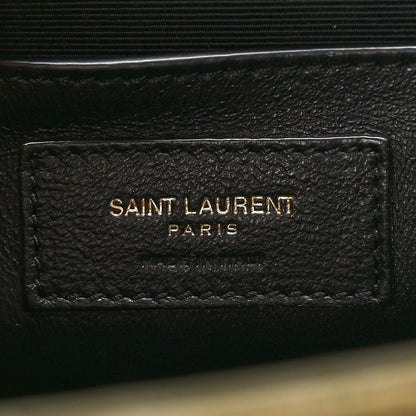 Saint Laurent Suede Mixed Matelasse Triquilt Medium Loden Green 6 of 9