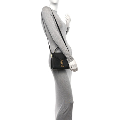 Saint Laurent Grain de Poudre Mini Classic Monogram Cassandra Top Handle Black 2 of 9