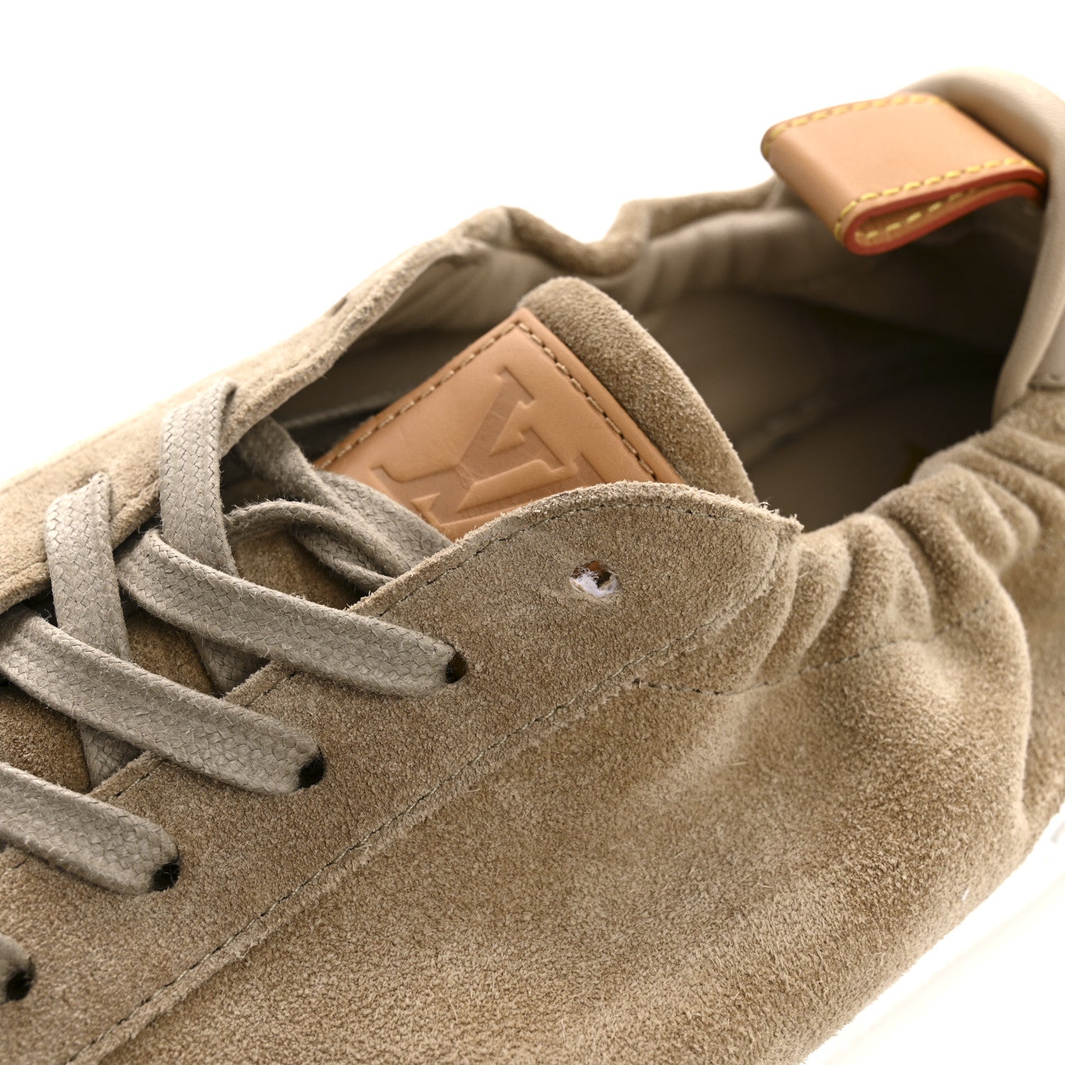 Louis Vuitton Suede Calfskin LV Soft Sneakers 9 Beige 11 of 11