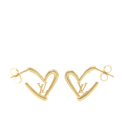 Louis Vuitton Fall In Love Heart Earrings PM Gold 1 of 3