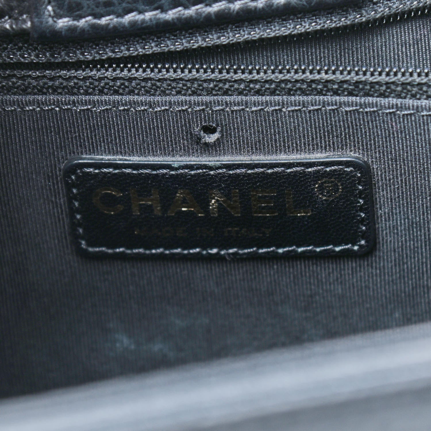 Chanel Calfskin Cerf Executive Shopper Tote Black 8 of 9