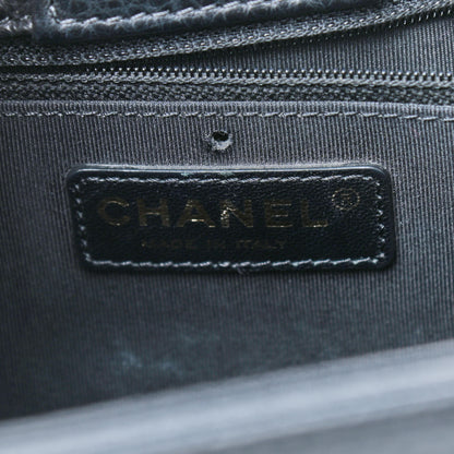 Chanel Calfskin Cerf Executive Shopper Tote Black 8 of 9