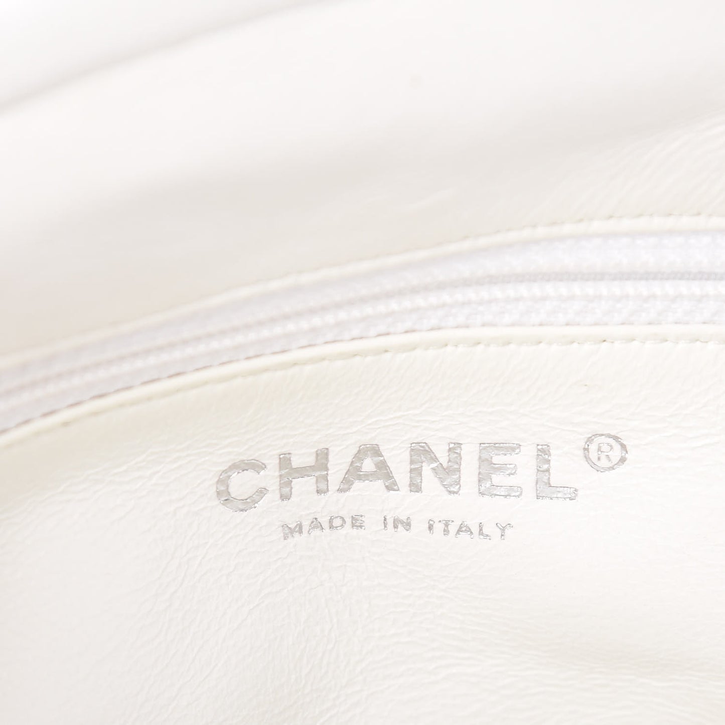 Caviar Quilted Timeless Clutch White