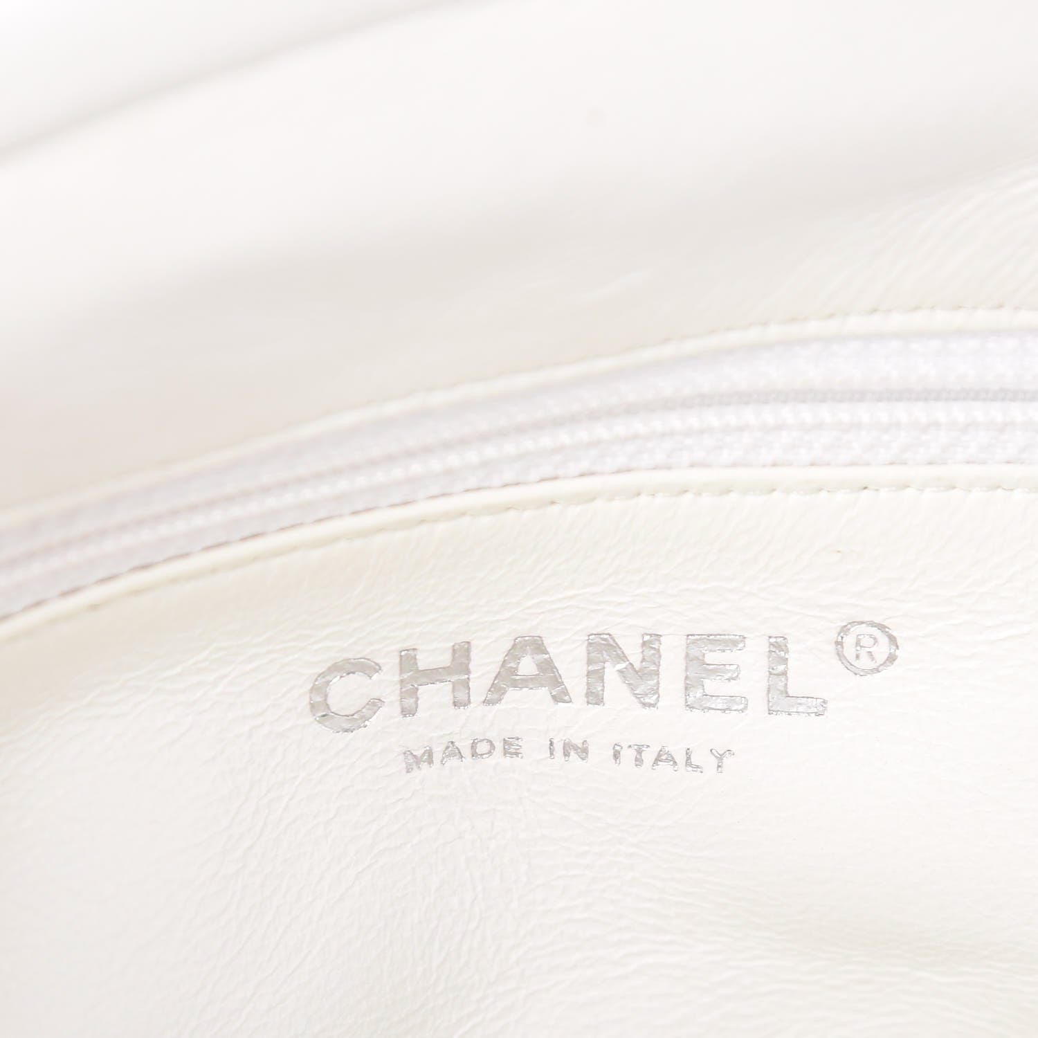 Chanel Caviar Quilted Timeless Clutch White 6 of 10