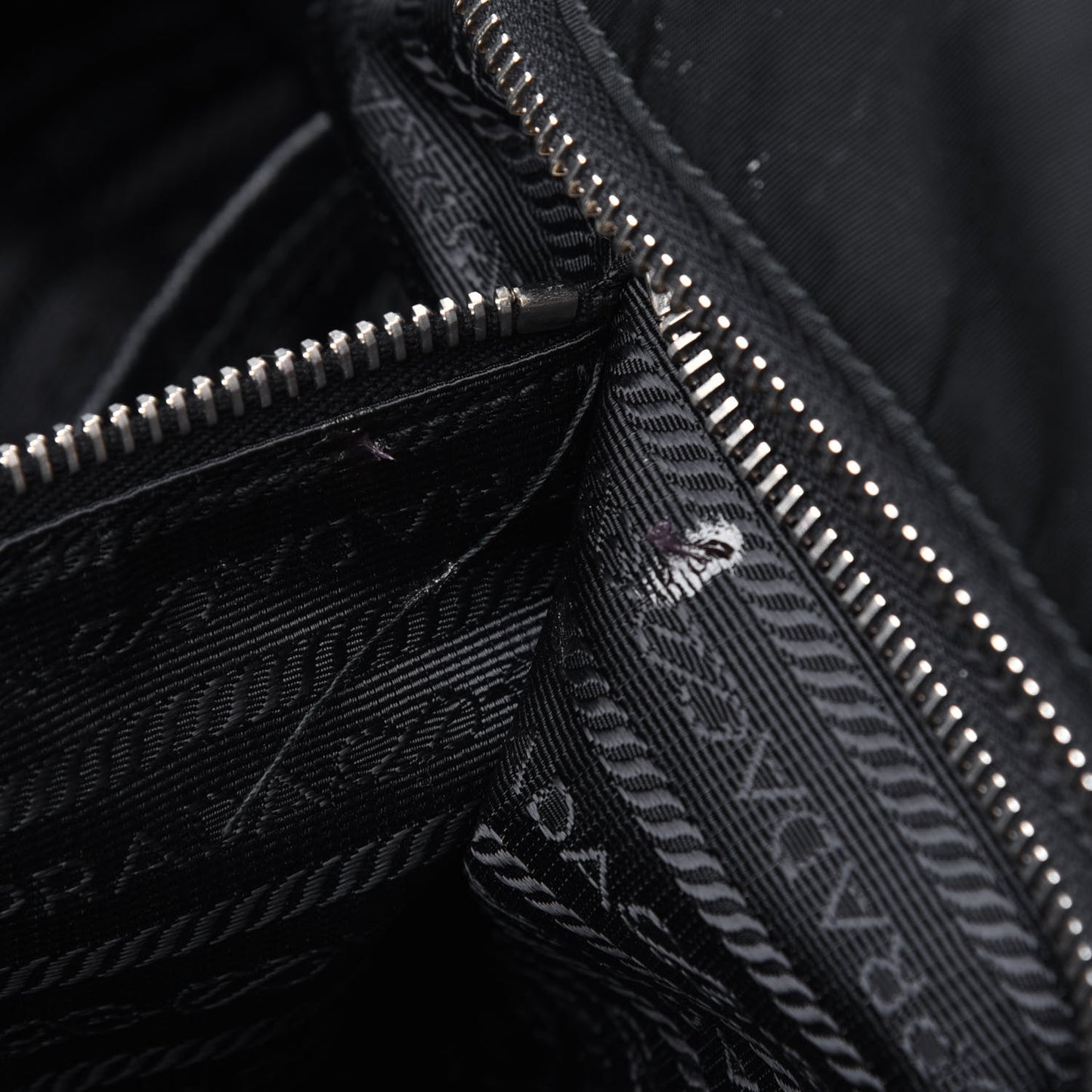 Nylon Vela Baby Bag Black