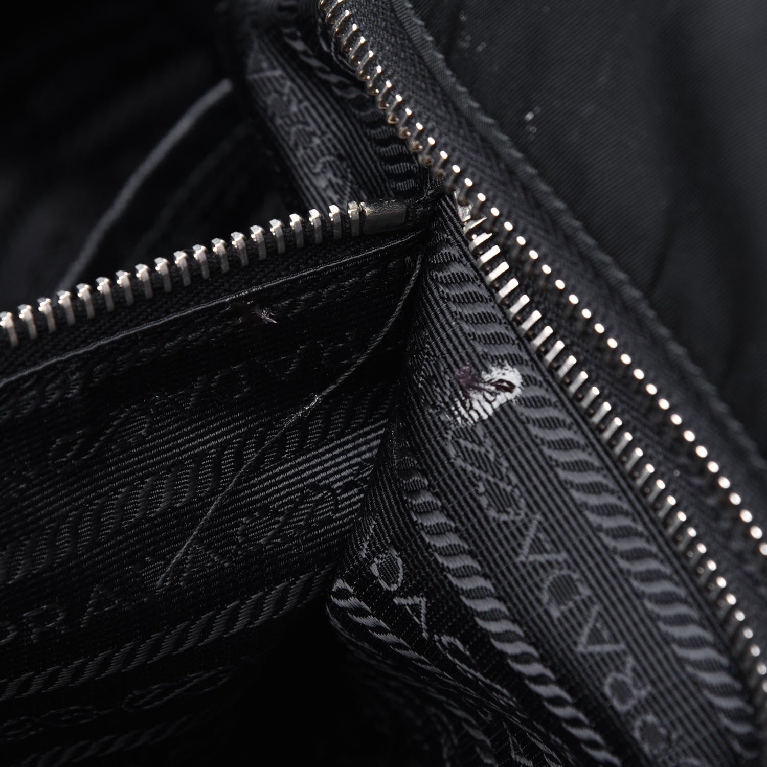 Prada Nylon Vela Baby Bag Black 8 of 14