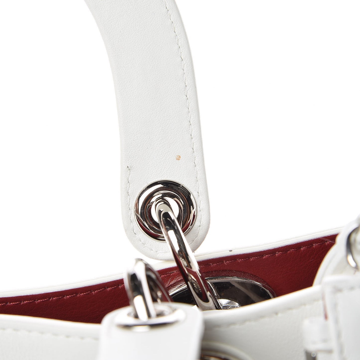 Calfskin Paradise Medium Diorissimo Tote White