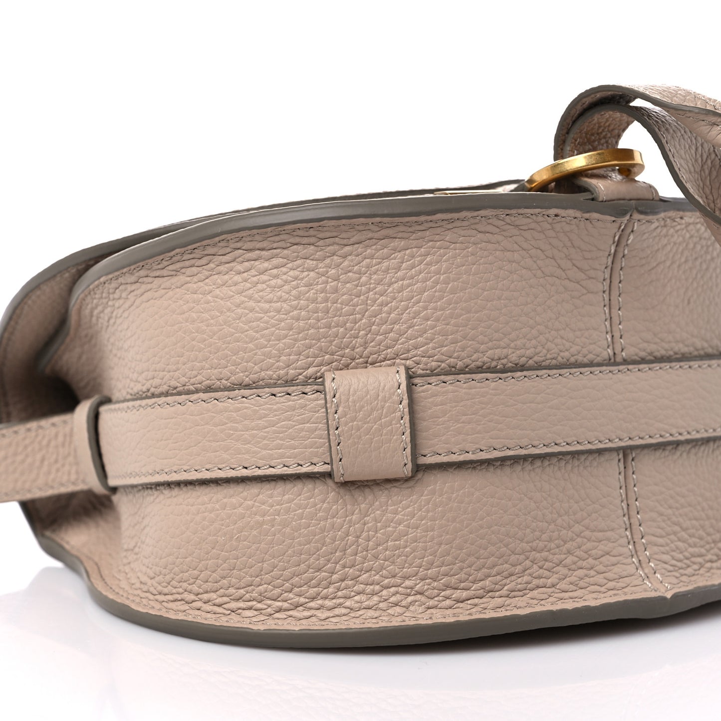 Calfskin Mini Marcie Round Crossbody Bag Blush Nude