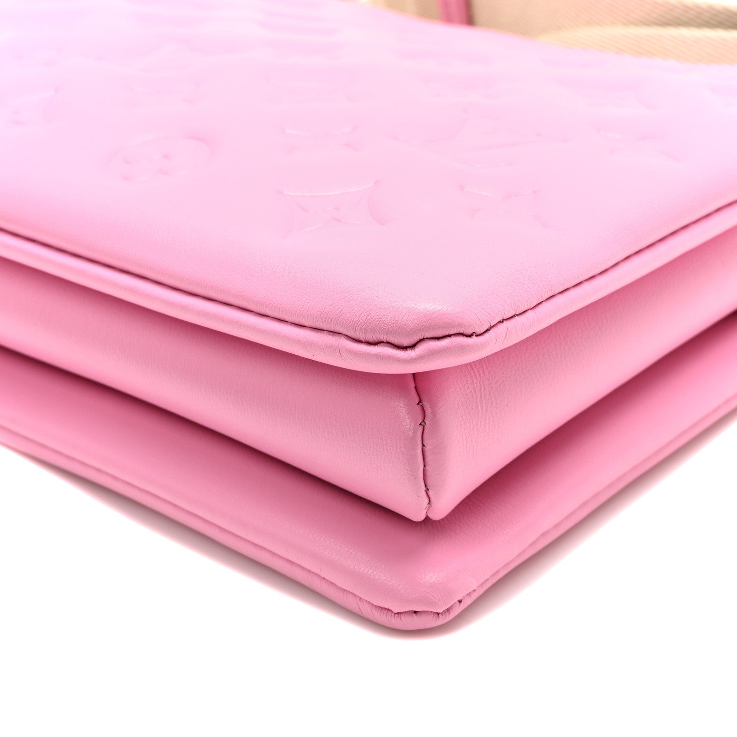 Louis Vuitton Lambskin Embossed Monogram Coussin PM Rose Bonbon 9 of 9