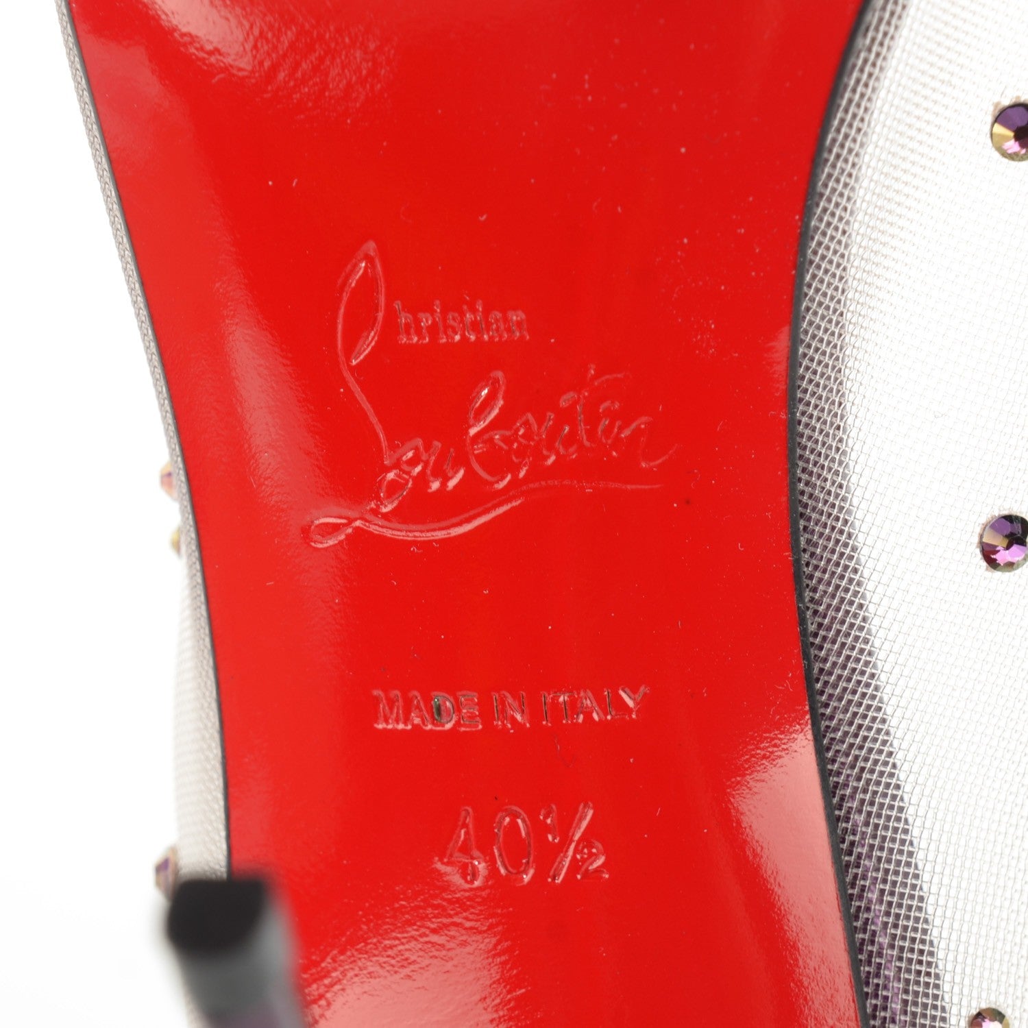 Christian Louboutin Strass Follies 100 Pumps 40.5 Cosmos 6 of 8