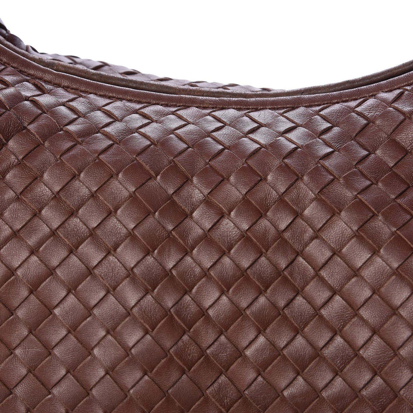 Nappa Intrecciato Medium Belly Veneta Hobo Truffle