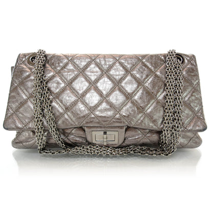 Chanel Calfskin 2.55 Reissue 228 Flap Metallic Silver 1 of 8
