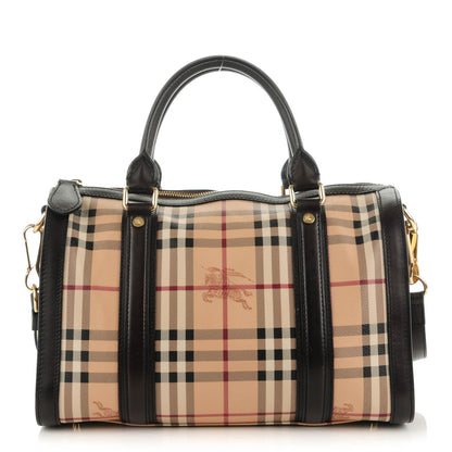 Burberry Haymarket Check Medium Alchester Bowling Bag Chocolate 1 of 8