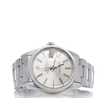 Rolex Stainless Steel 36mm Oyster Perpetual Datejust Watch Silver 16030 3 of 7