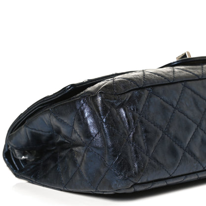 Chanel Metallic Aged Calfskin Quilted 2.55 Reissue 227 Flap Blue 9 of 11