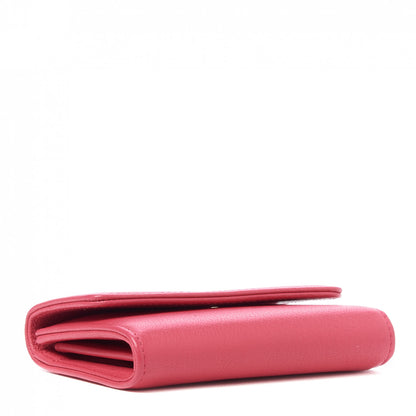 Chanel Calfskin Timeless CC Card Holder Wallet Pink 3 of 9