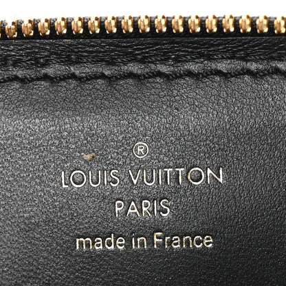 Louis Vuitton Lambskin Malletage Alma BB Black White 6 of 10