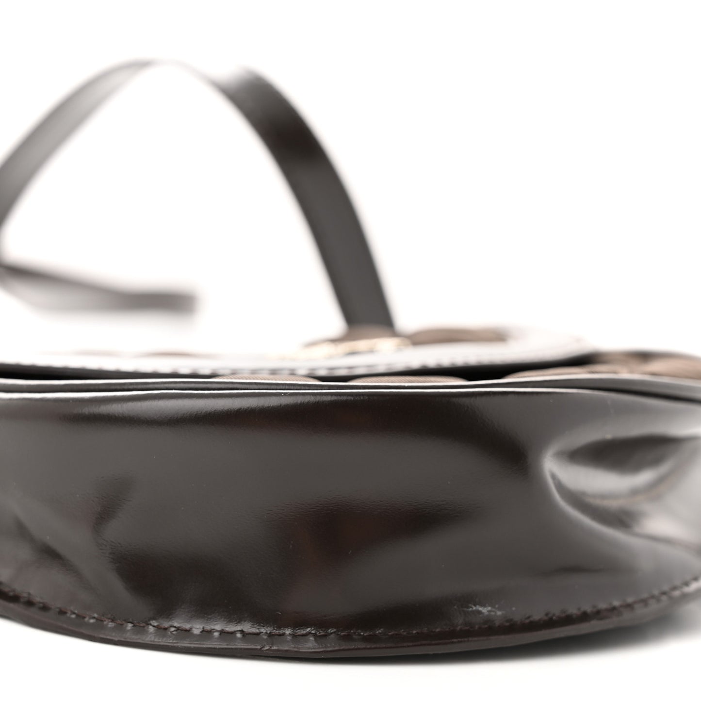 Nylon Quilted Crossbody Dark Brown